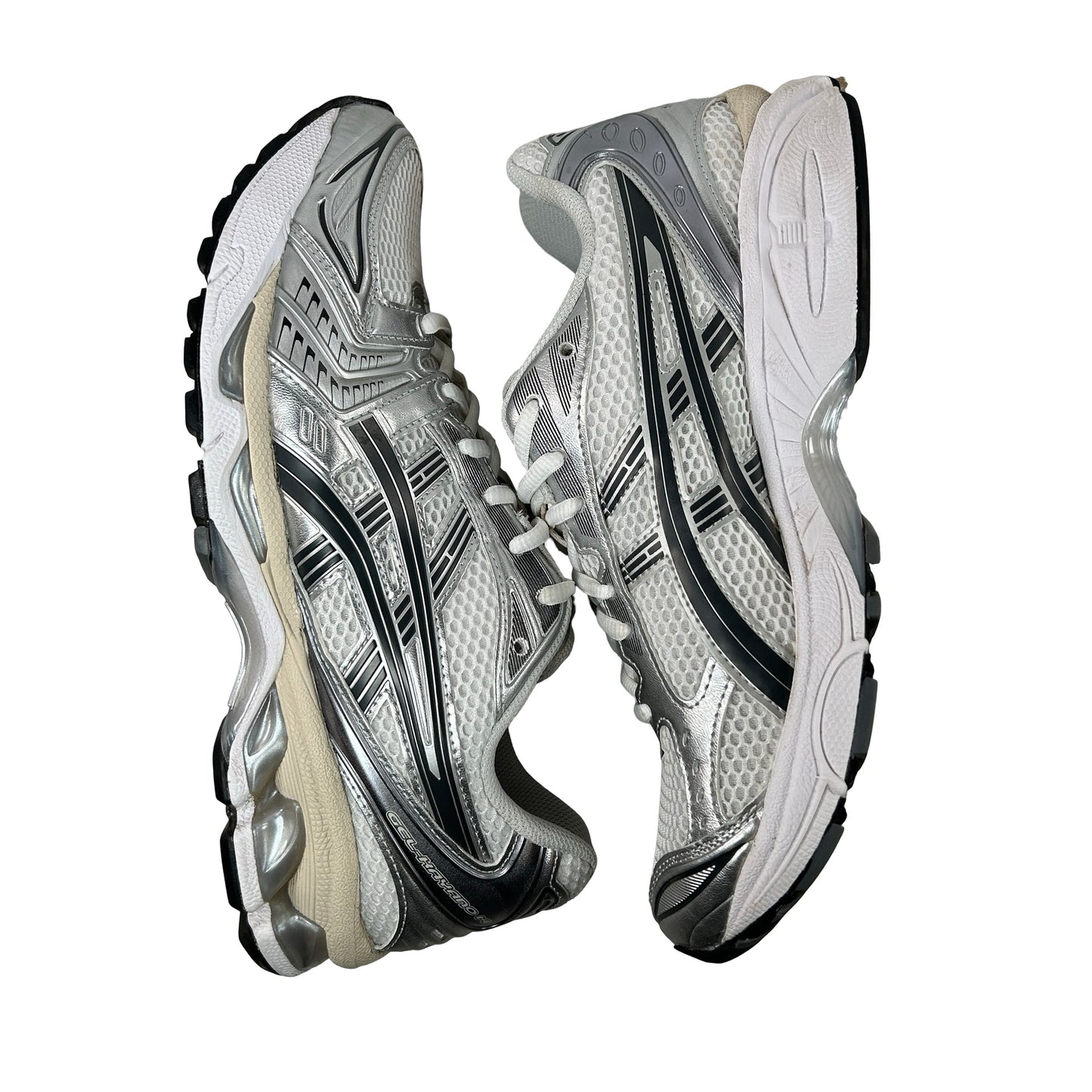 1203A537 110 ASICS Gel-Kayano 14 White Graphite Grey [USED] - 8.5 M (Used)