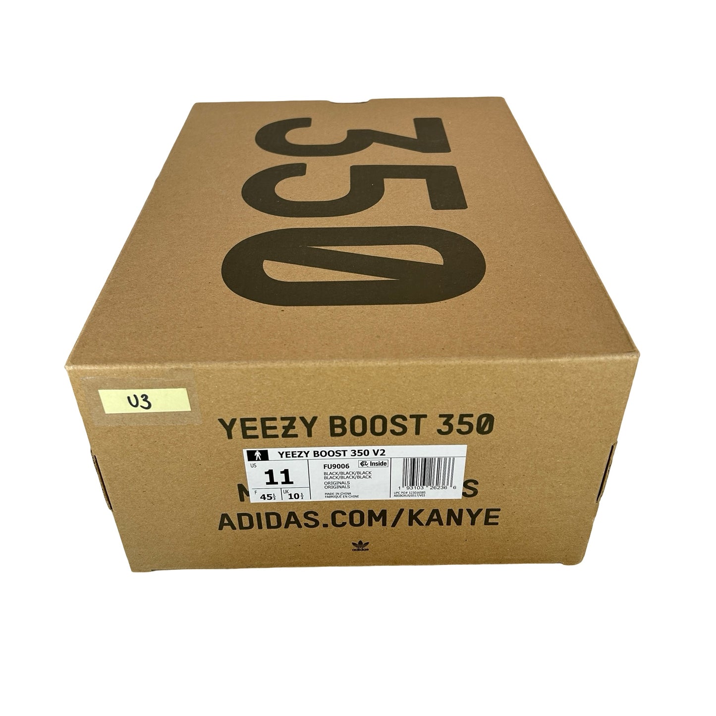 FU9006 adidas Yeezy Boost 350 V2 Black (Non-Reflective) [USED] - 11 M (Used3)
