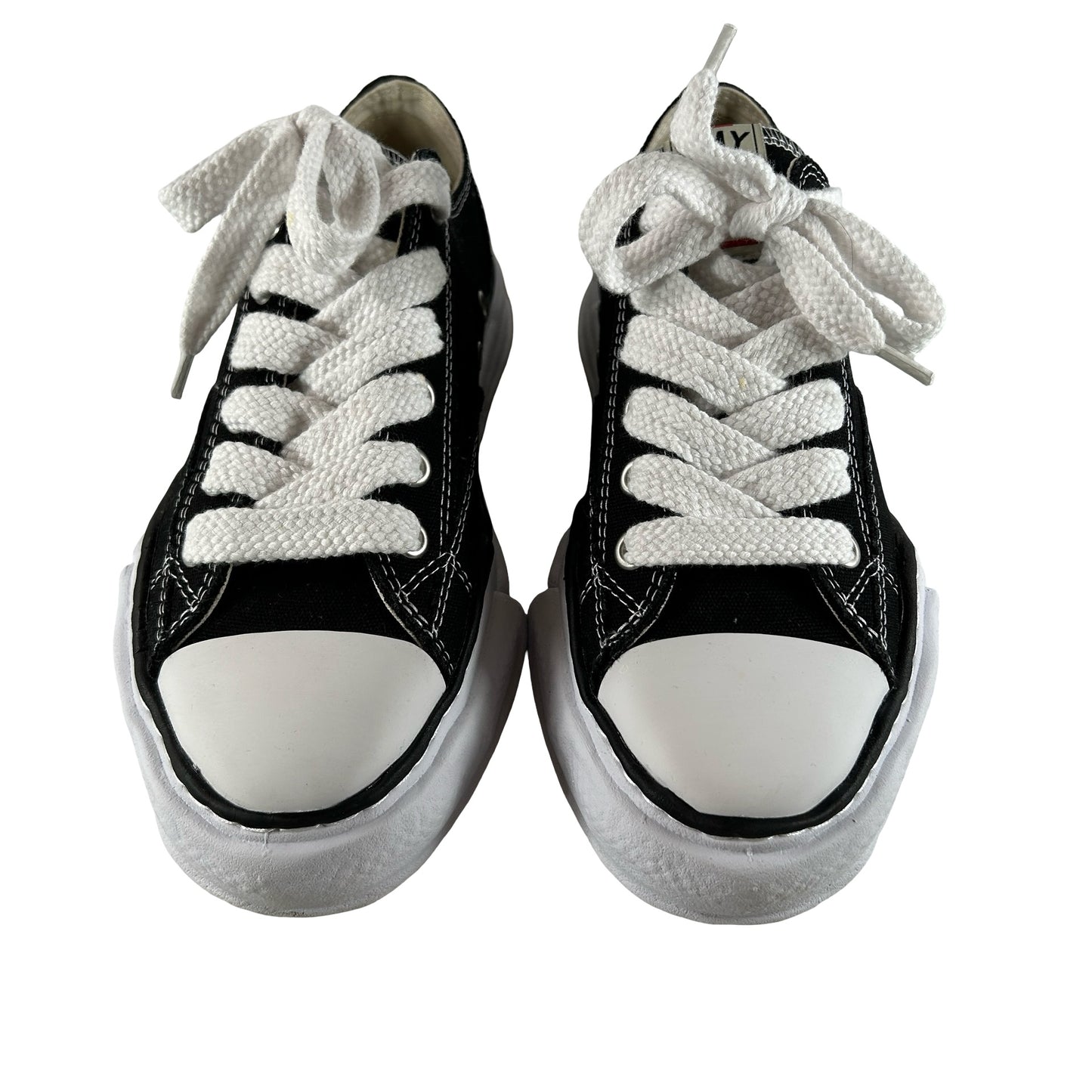 A01FW702 BLK Maison Mihara Yasuhiro Peterson OG Sole Canvas Low Black [USED] - 41 EU (Used)