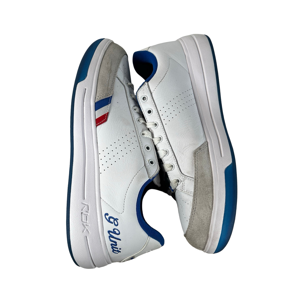100289469 Reebok G-Unit G6 White Blue Red [USED] - 12 M (Used)