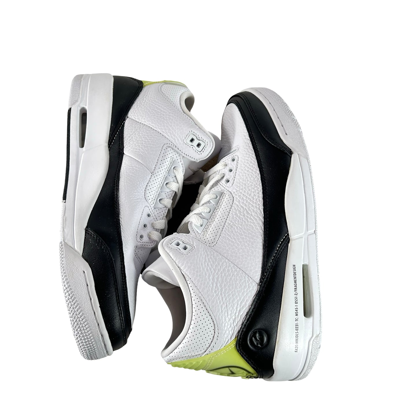 DA3595 100 Jordan 3 Retro Fragment - 10.5 M (Yellowing Tab)