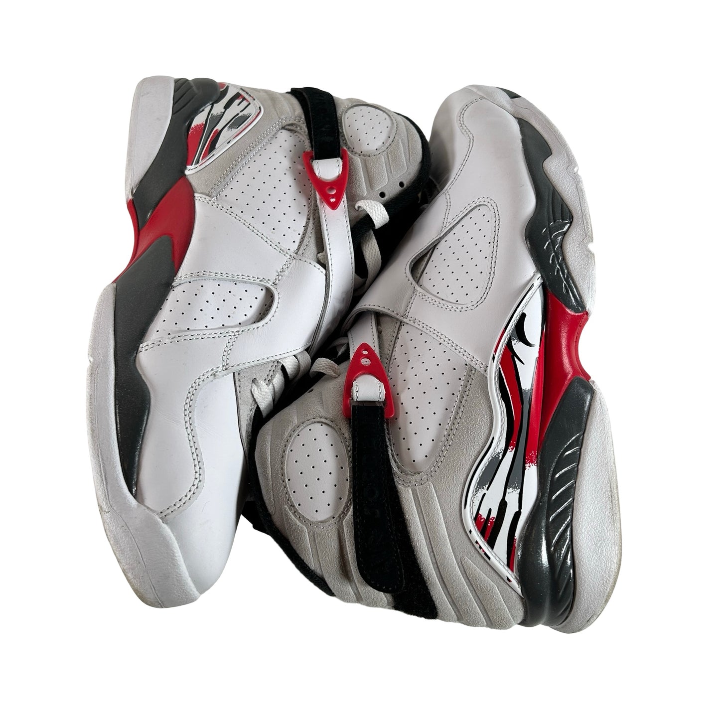 305381 100 Jordan 8 Retro White True Red (2025) [USED] - 11 M (Used) (No Box)