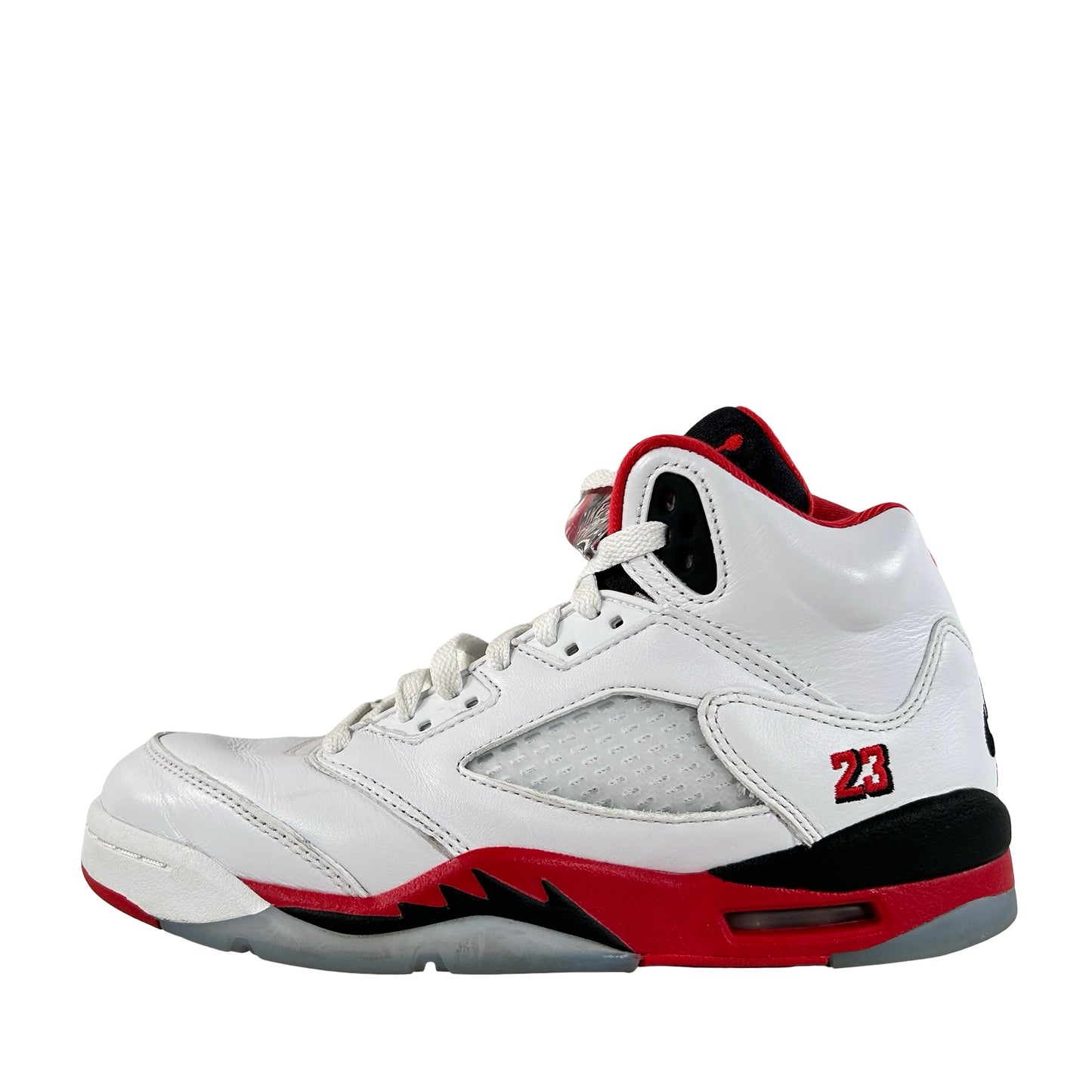 HQ7980 101 Jordan 5 Retro Fire Red Black Tongue (2025) (GS) [USED] - 6 Y (Used)