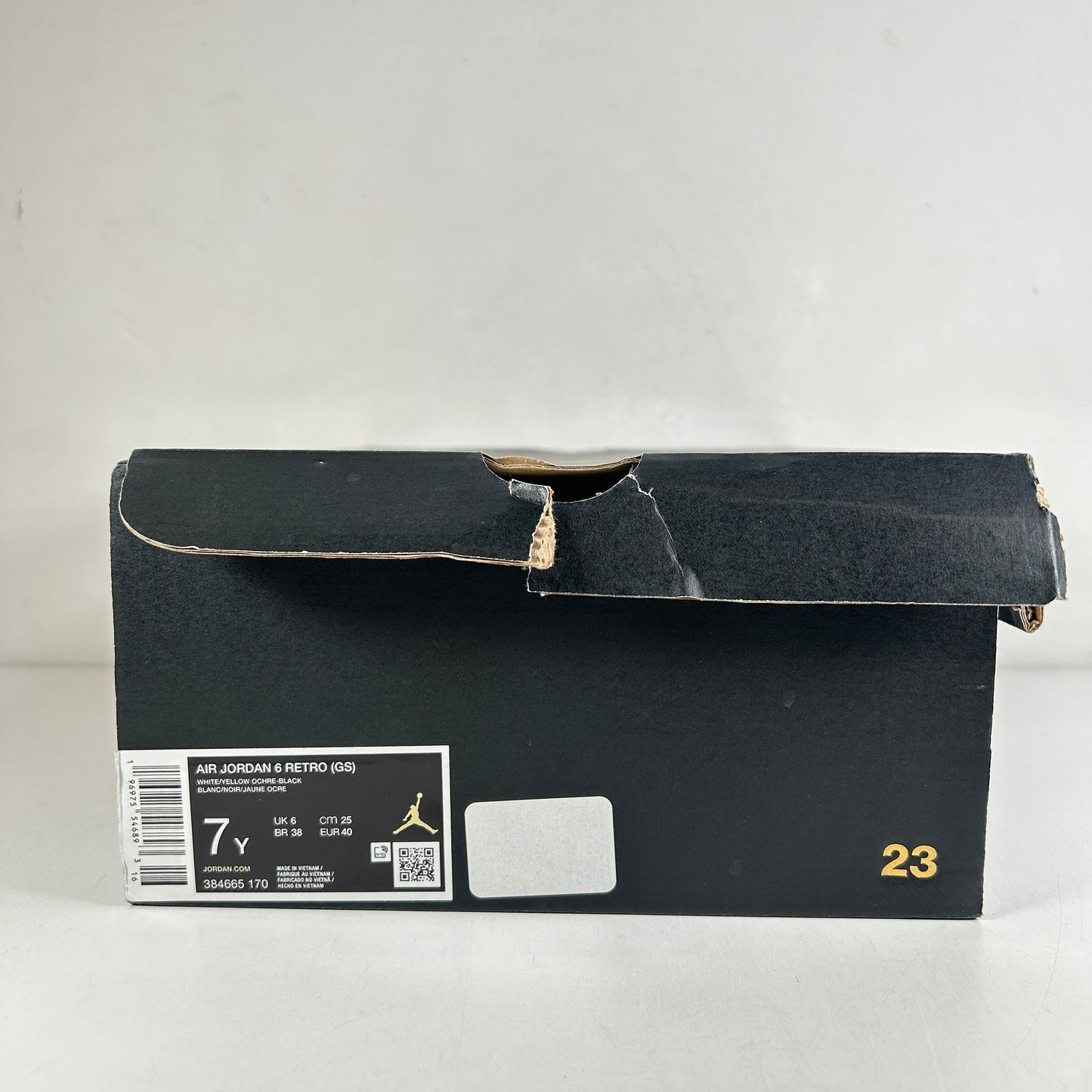384665 170 Jordan 6 Retro Yellow Ochre (GS) [USED] - 7 Y (Used)