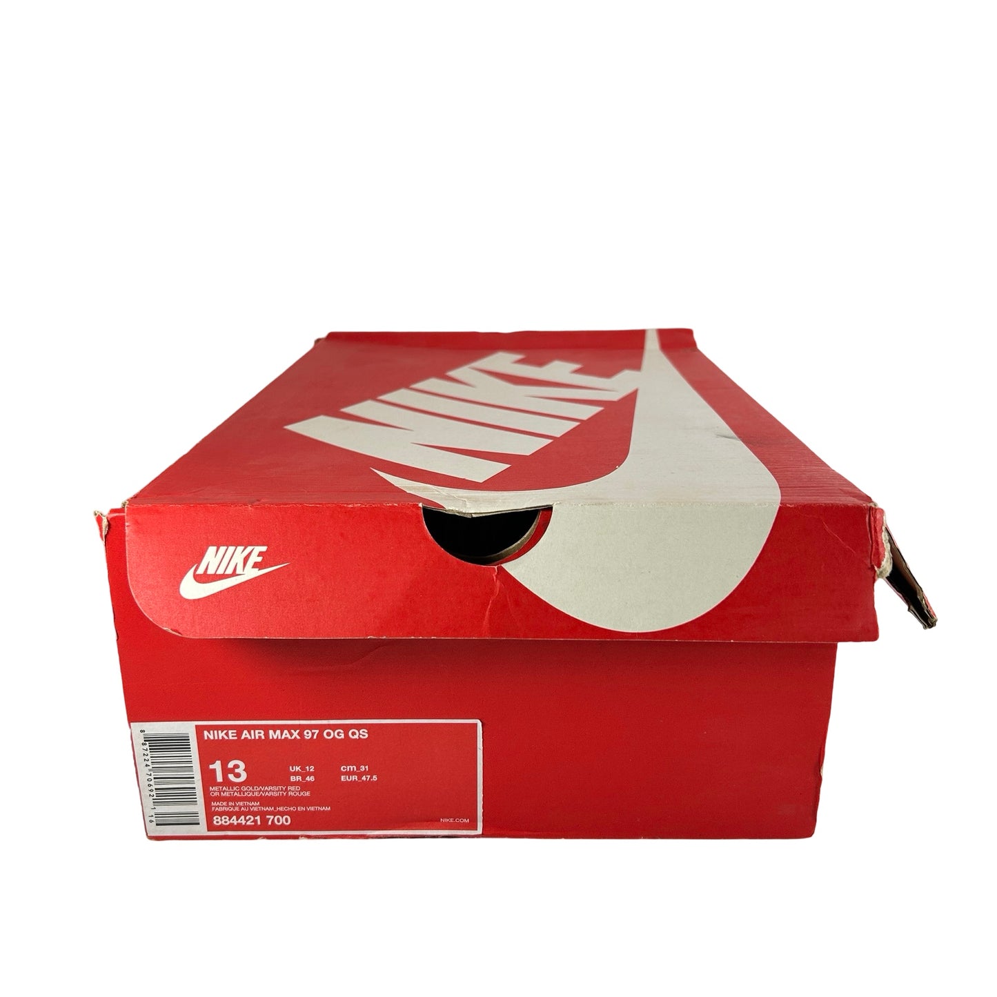884421 700 Nike Air Max 97 Metallic Gold (2017/2018) [USED] - 13 M (Used)