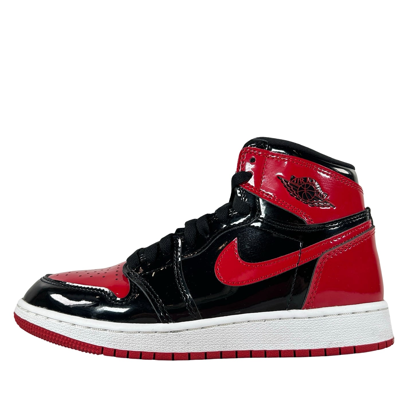 575441 063 Jordan 1 Retro High OG Patent Bred (GS) [USED] - 4.5 Y (Used) (No Box)