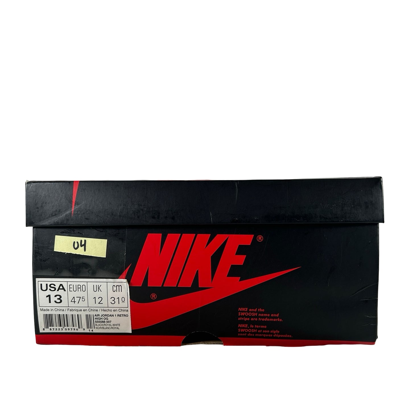 555088 007 Jordan 1 Royal (2017) [USED] - 13 M (Used4)