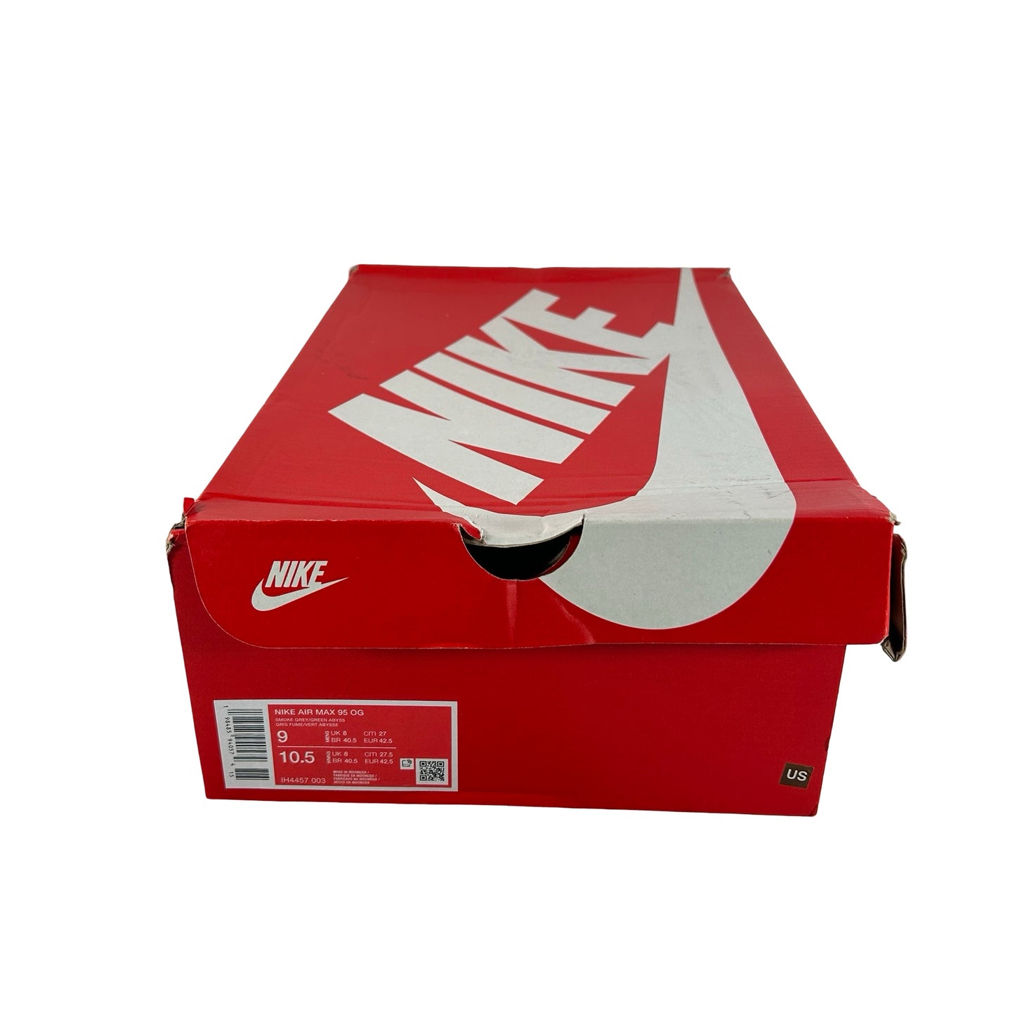 IH4457 003 Nike Air Max 95 OG Big Bubble Smoke Grey Green Abyss [USED] - 9 M (Used)