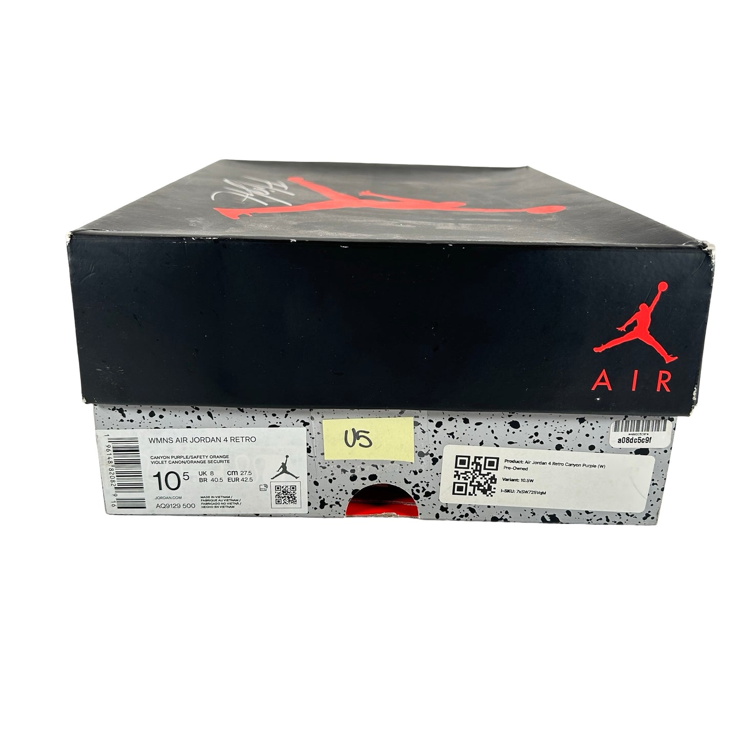 AQ9129 500 Jordan 4 Retro Canyon Purple (Women's) [USED] - 10.5 W (Used5)