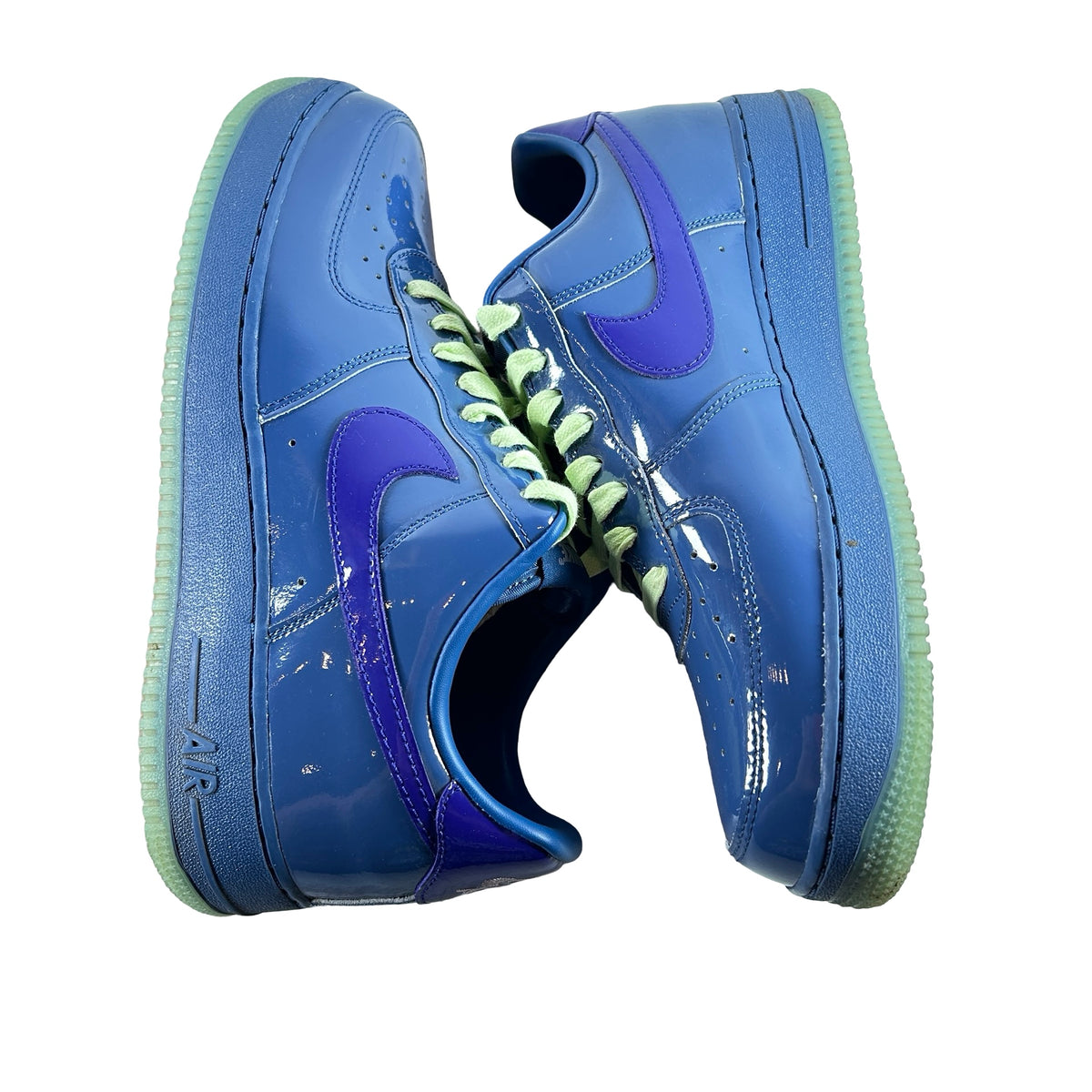 IO4489 400 Nike Air Force 1 Low Patent Leather Mystic Navy Grape Ice [USED] - 10.5 M (Used2)