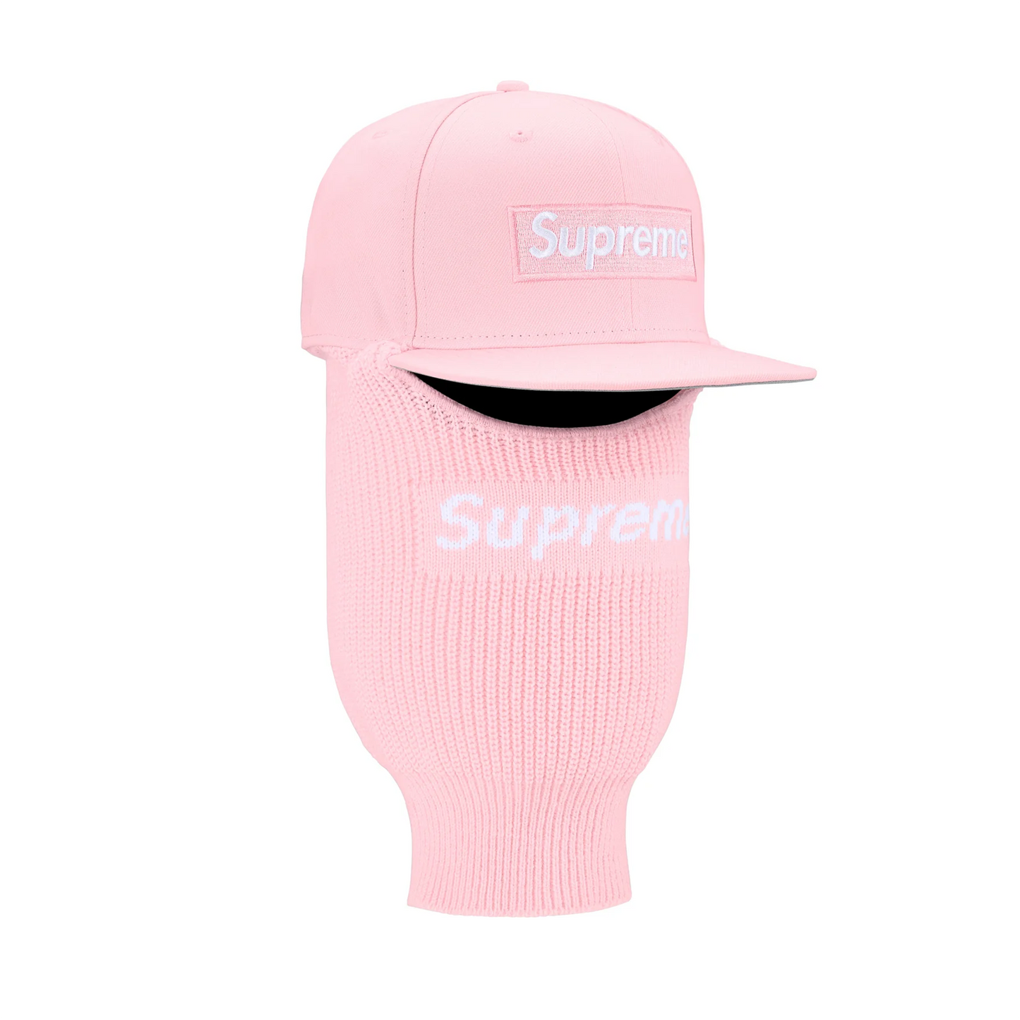 Supreme New Era Box Logo 59Fifty Balaclava Cap Pink