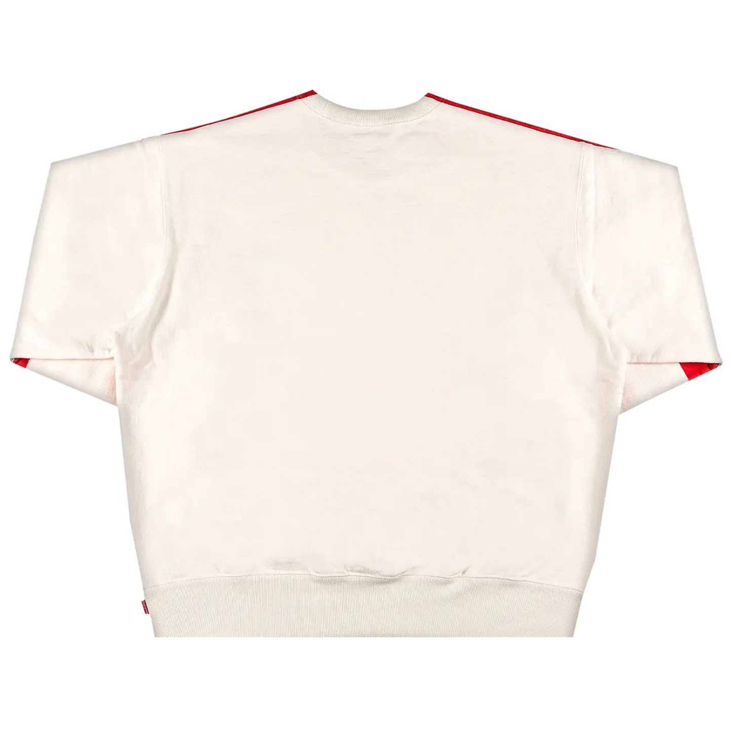 Supreme Overprint Crewneck White [USED] - XL (Used)