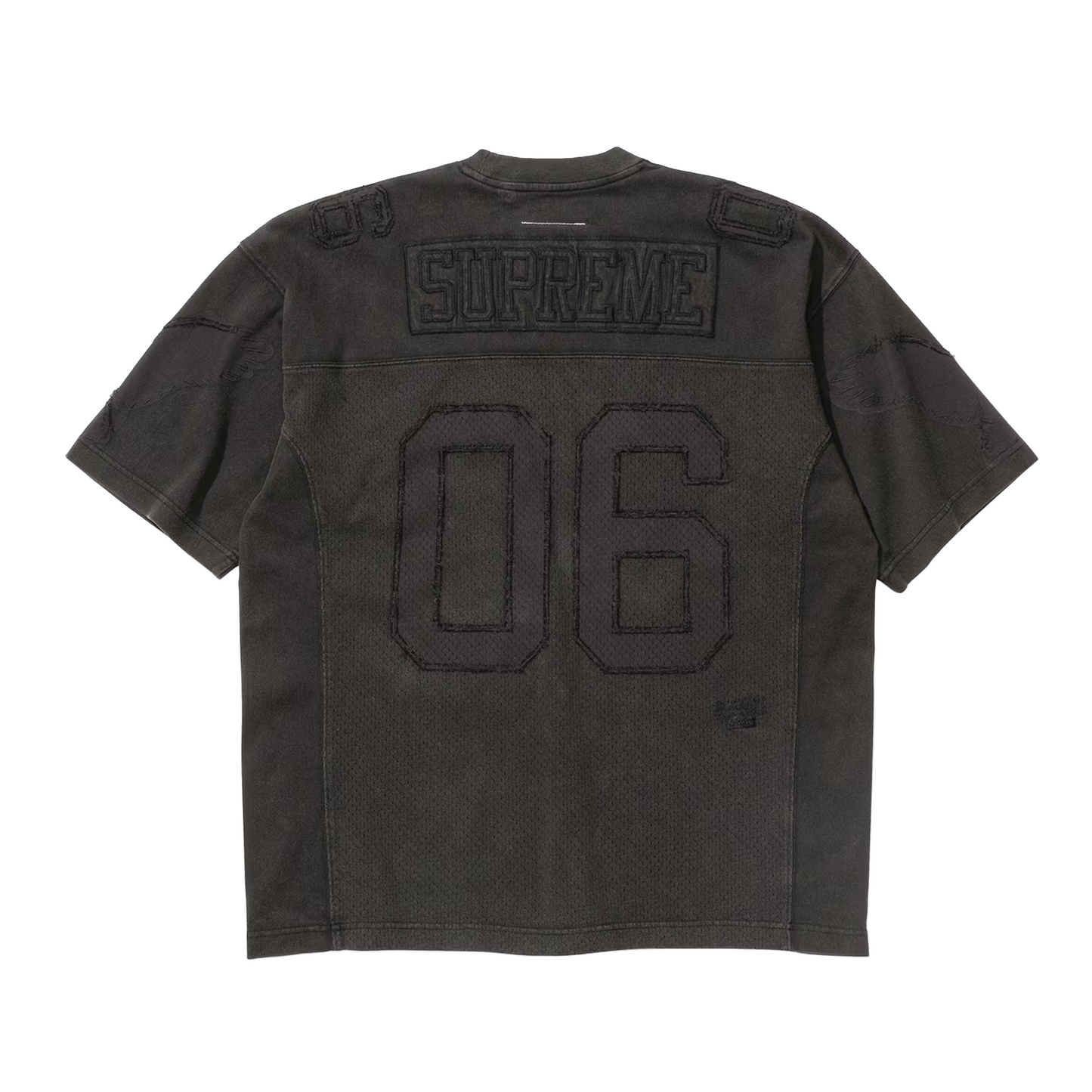 Supreme MM6 Maison Margiela Cotton Football Jersey Black