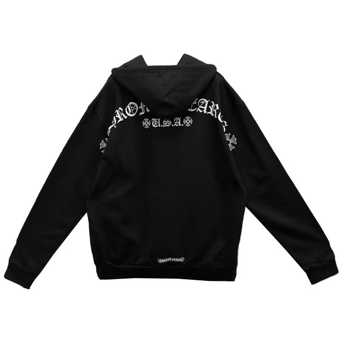 Chrome Hearts USA Shoulder Tbar Logo Hoodie Black