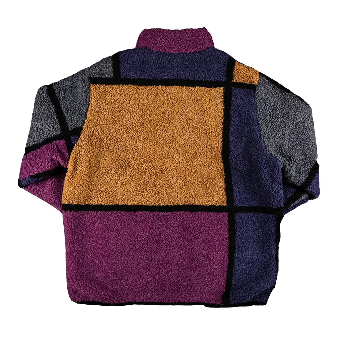 Supreme Reversible Colorblocked Fleece Jacket Purple [USED] - M (Used)