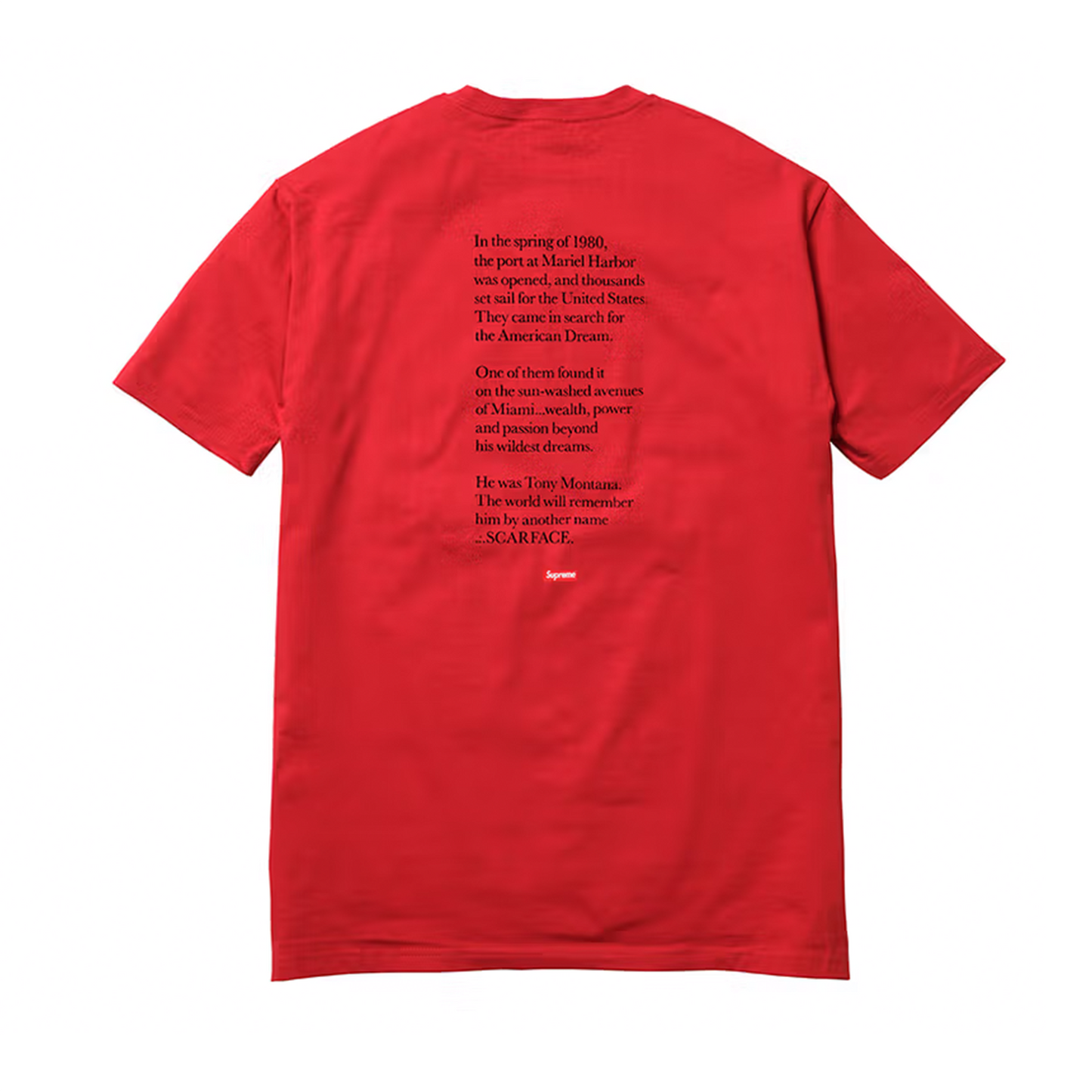 Supreme Scarface Split Tee Red
