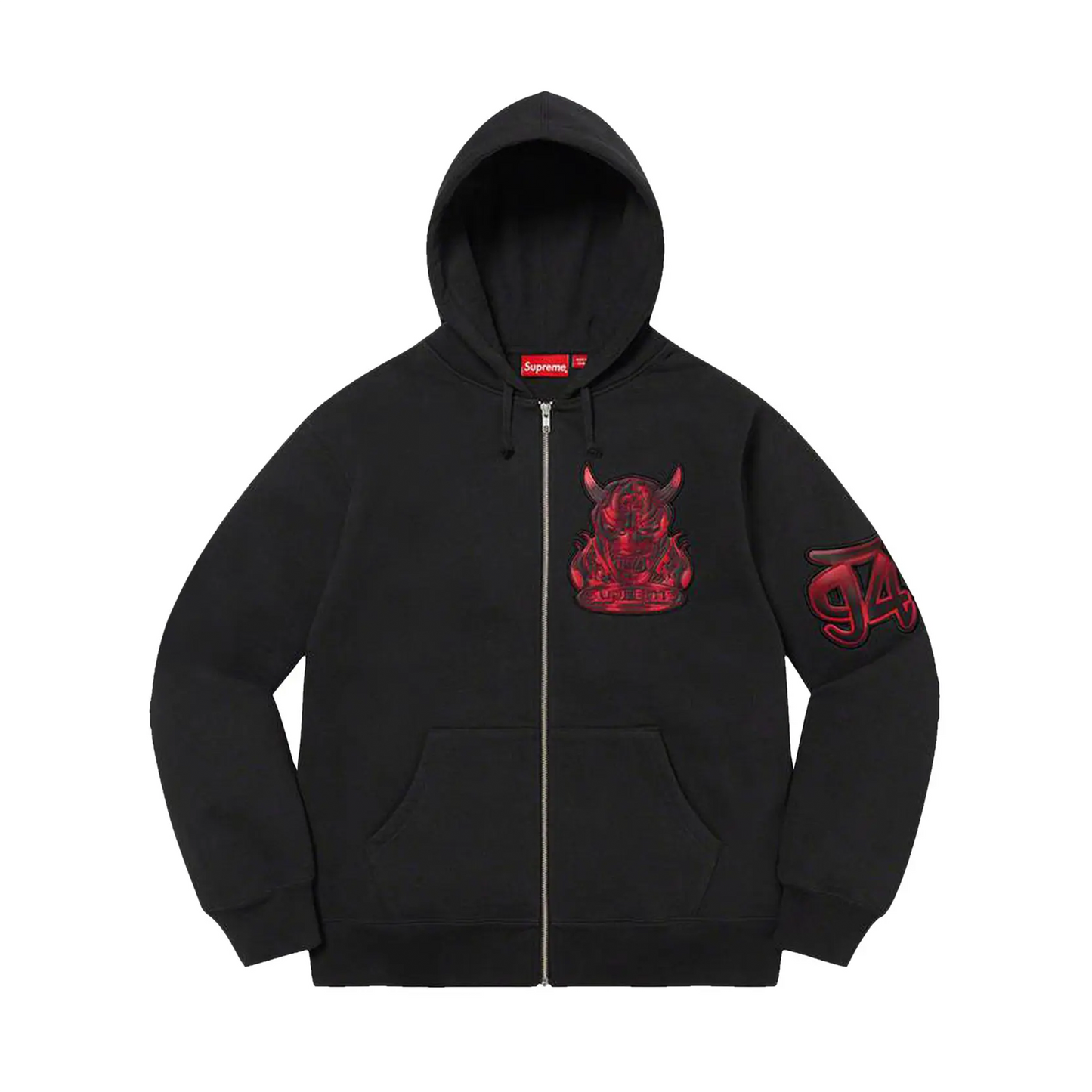 Supreme Demon Zip Up Hooded Sweatshirt Black [USED] - XL (Used2)