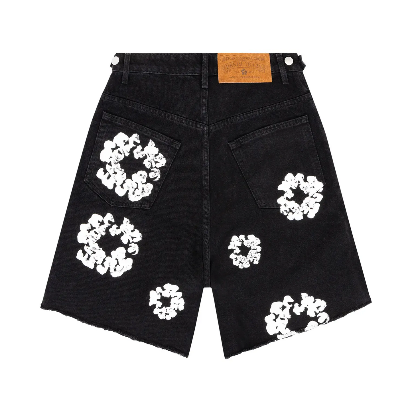 Denim Tears Wreath Jean Short 'Black' [USED] - XL (Used)
