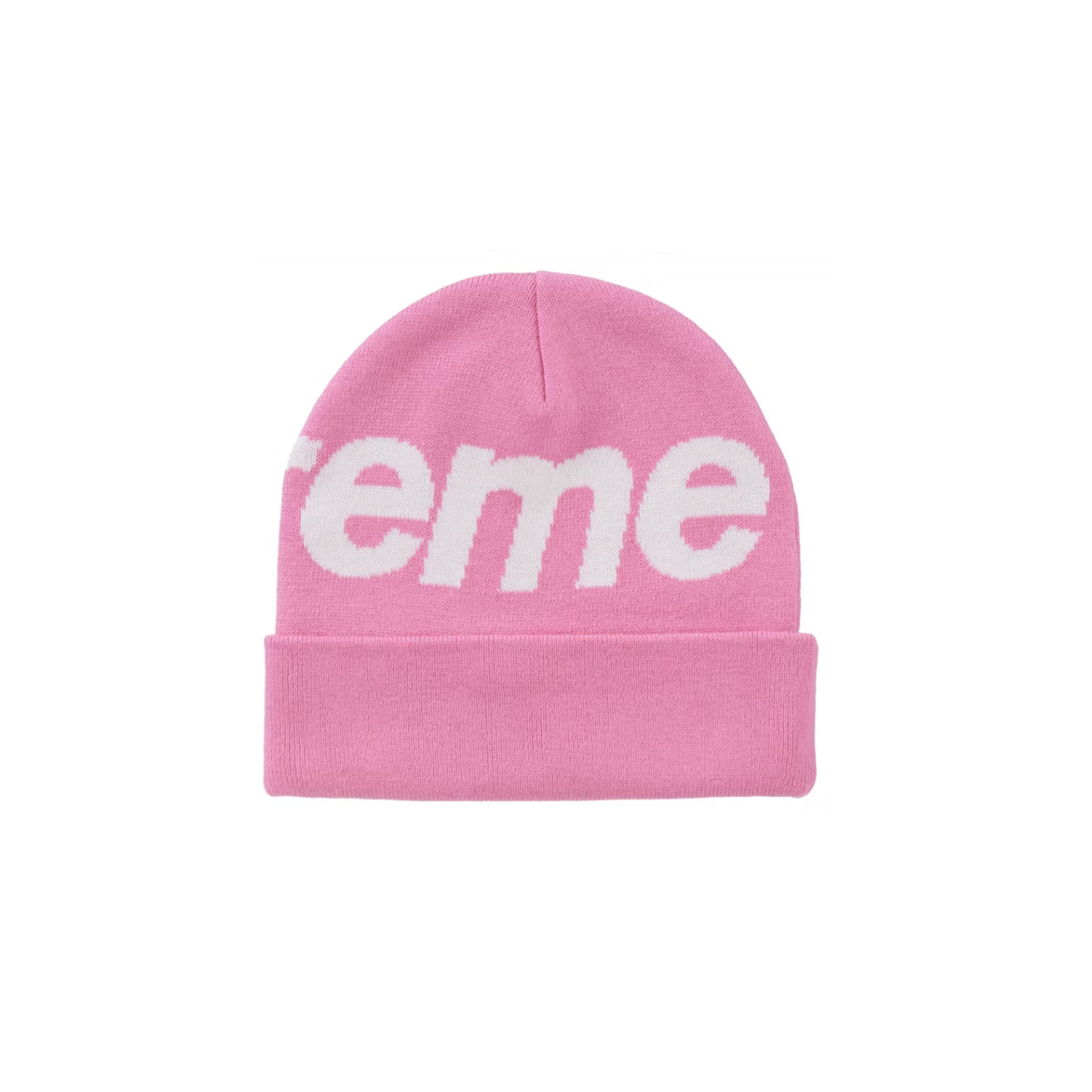 Supreme Big Logo Beanie (FW24) Pink