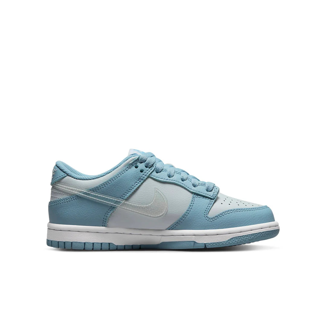 DH9765 401 Nike Dunk Low Clear Blue Swoosh (GS)