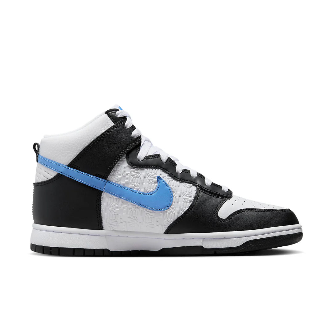 FJ4210 001 Nike Dunk High Retro FLC Black University Blue White