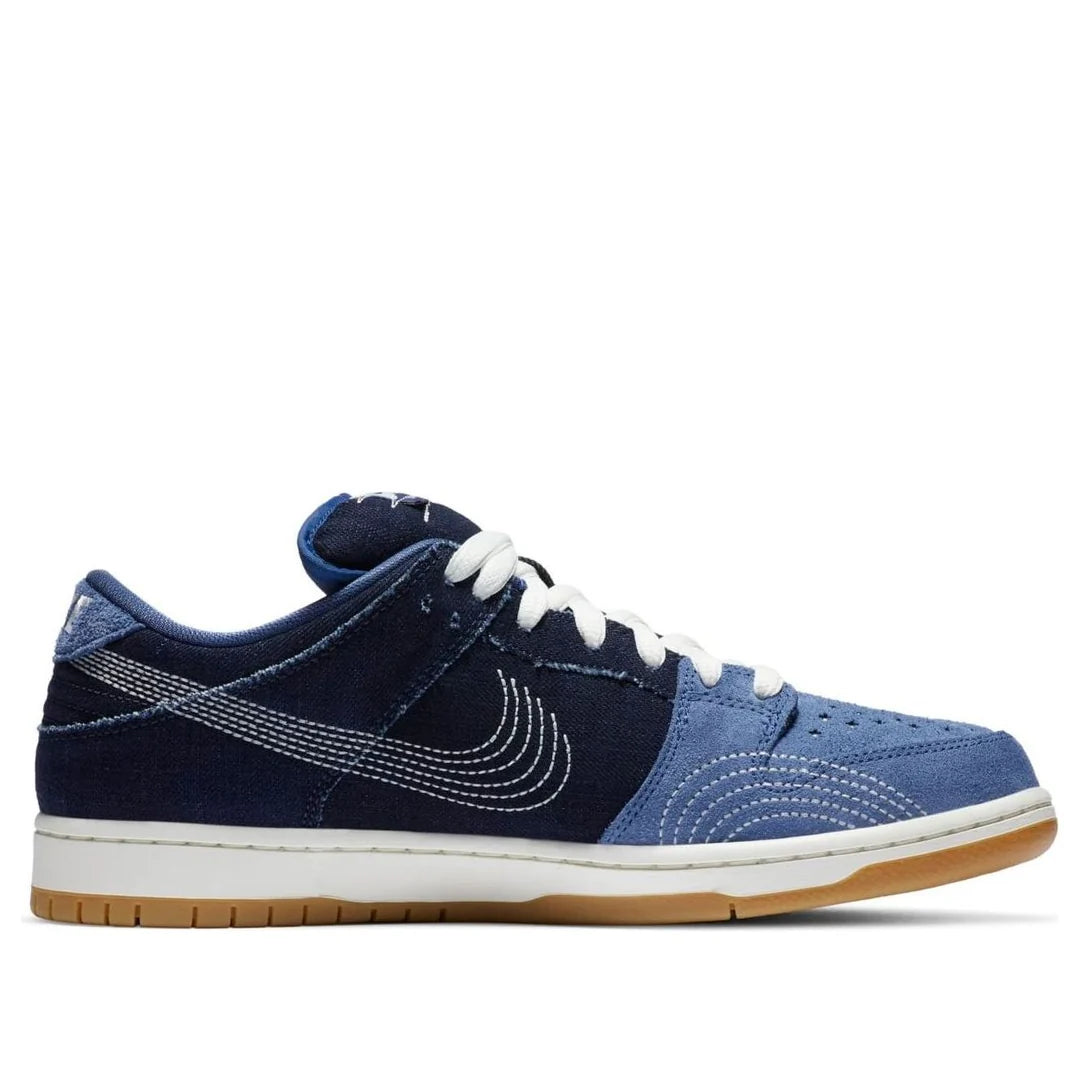 CV0316 400 Nike SB Dunk Low Denim Sashiko