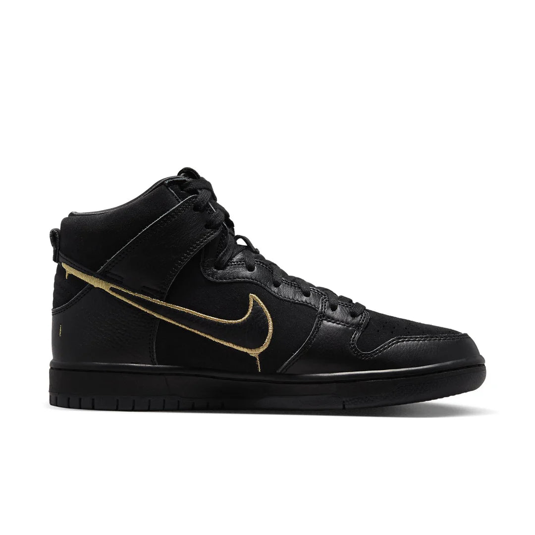 DH7755 001 Nike SB Dunk High FAUST Black Gold