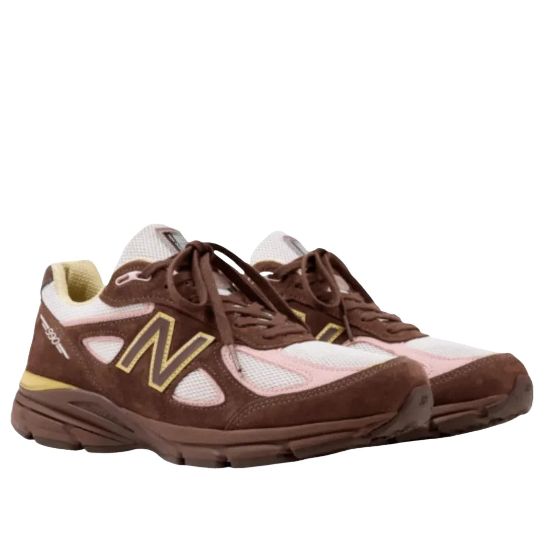 U990IC4 New Balance 990v4 MiUSA Pumpernickel Pink Chalk