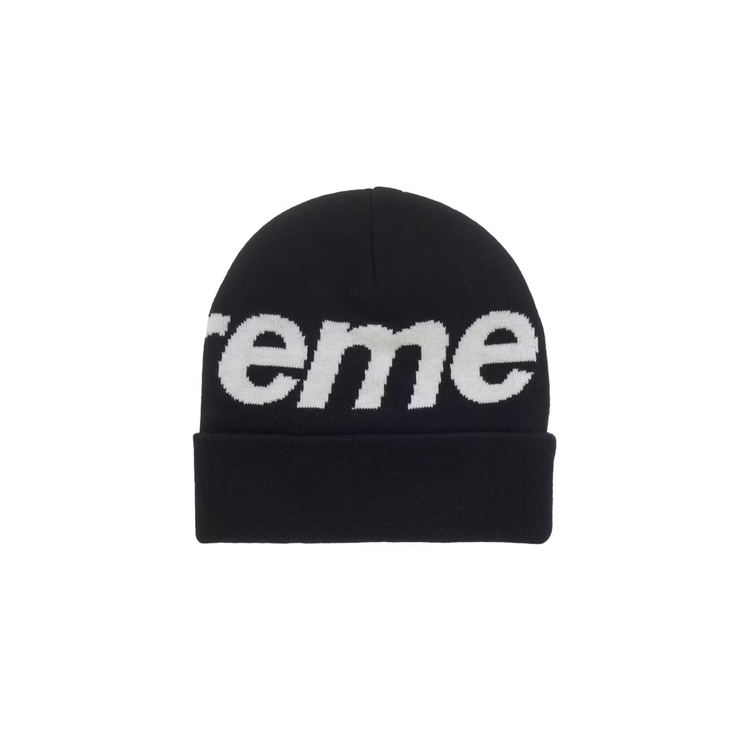 Supreme Big Logo Beanie (FW25) Black [USED]