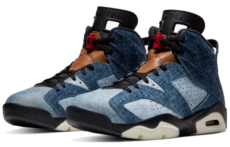 CT5350 401 Air Jordan 6 Retro Washed Denim