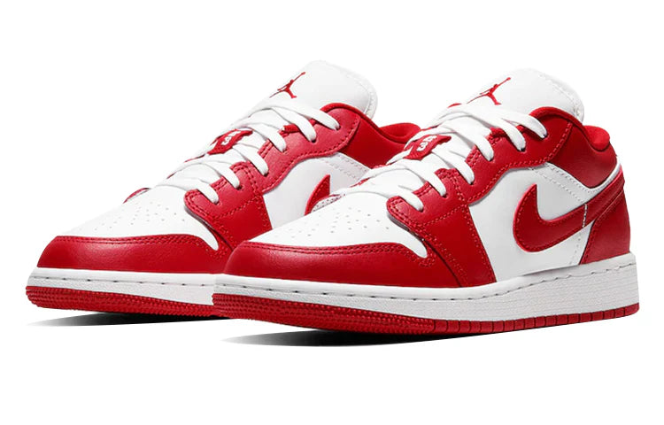 553560 611 Jordan 1 Low Gym Red White (GS)