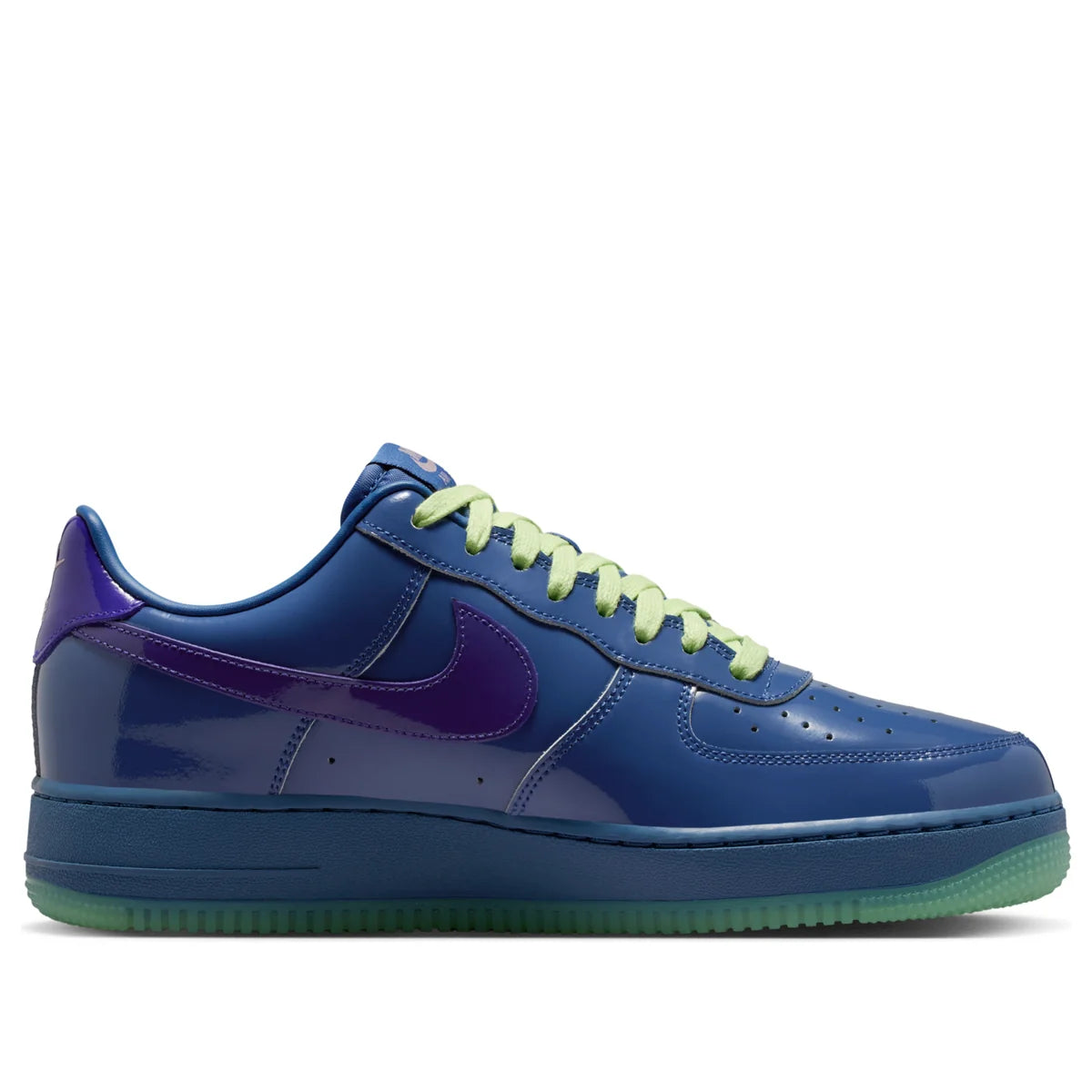 IO4489 400 Nike Air Force 1 Low Patent Leather Mystic Navy Grape Ice [REPLACE BOX]
