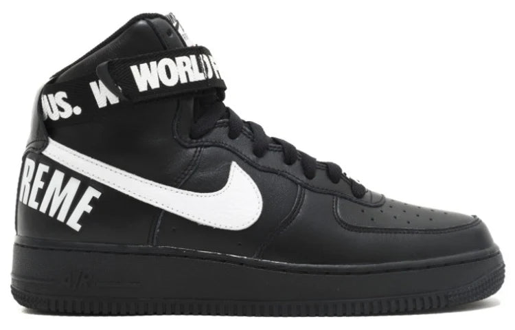 698696 010 Nike Air Force 1 High Supreme World Famous Black