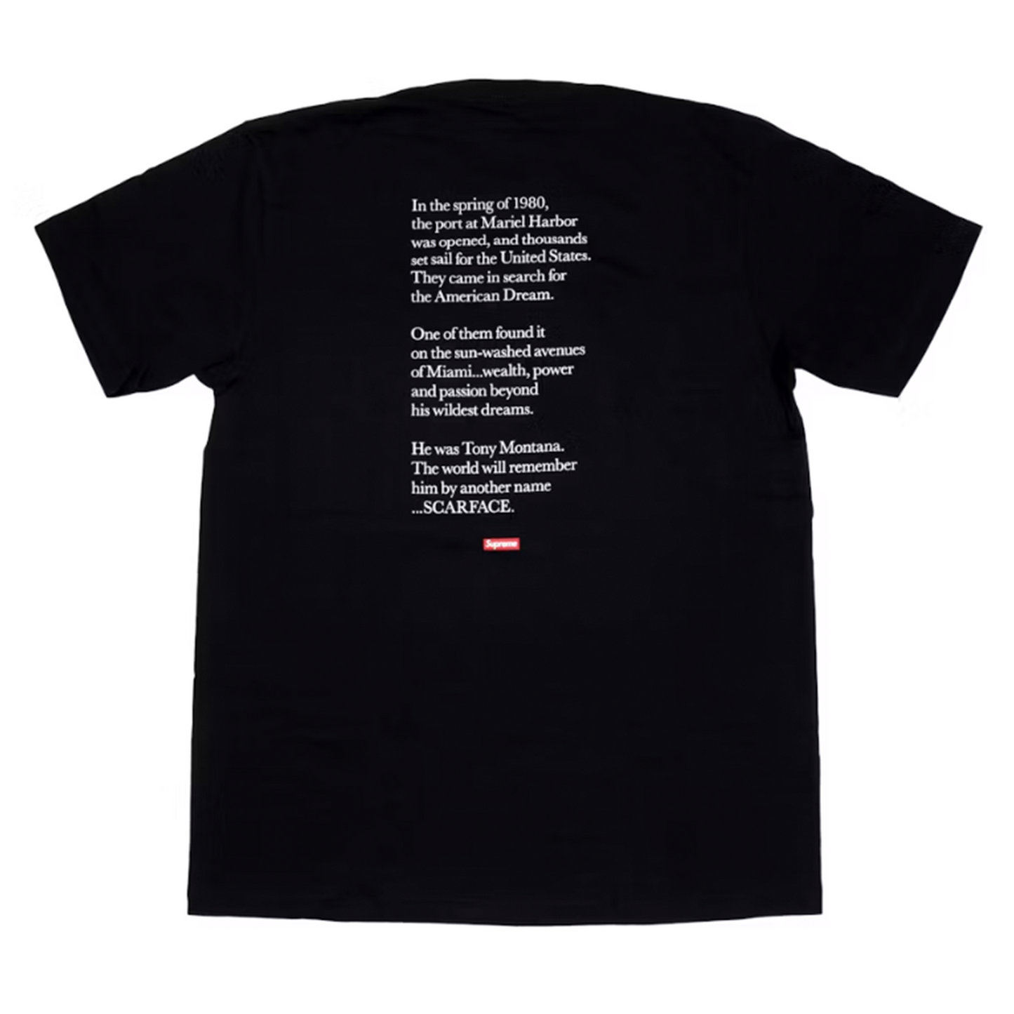 Supreme Scarface Shower Tee Black [USED] - L (Used)