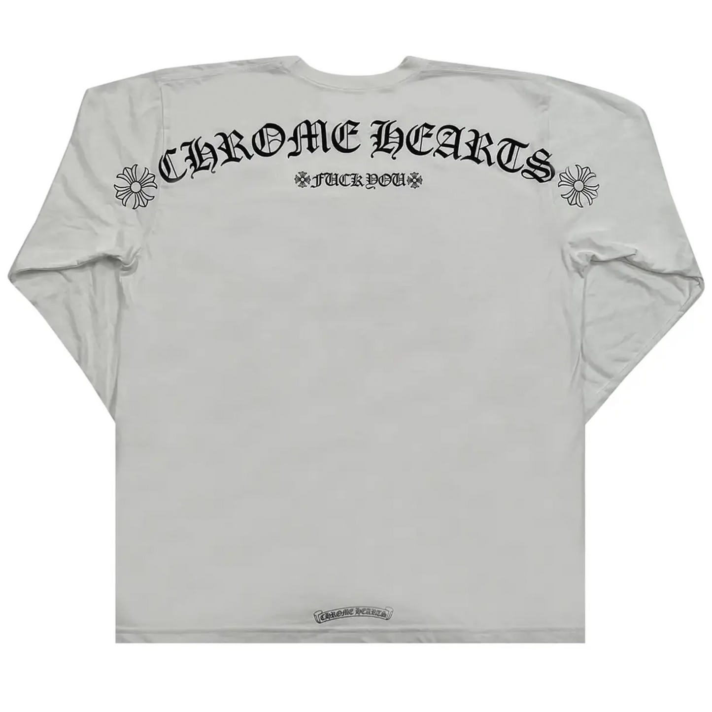Chrome Hearts Fuck You Logo Pocket Long-Sleeve White/Black [USED] - XL (Used)