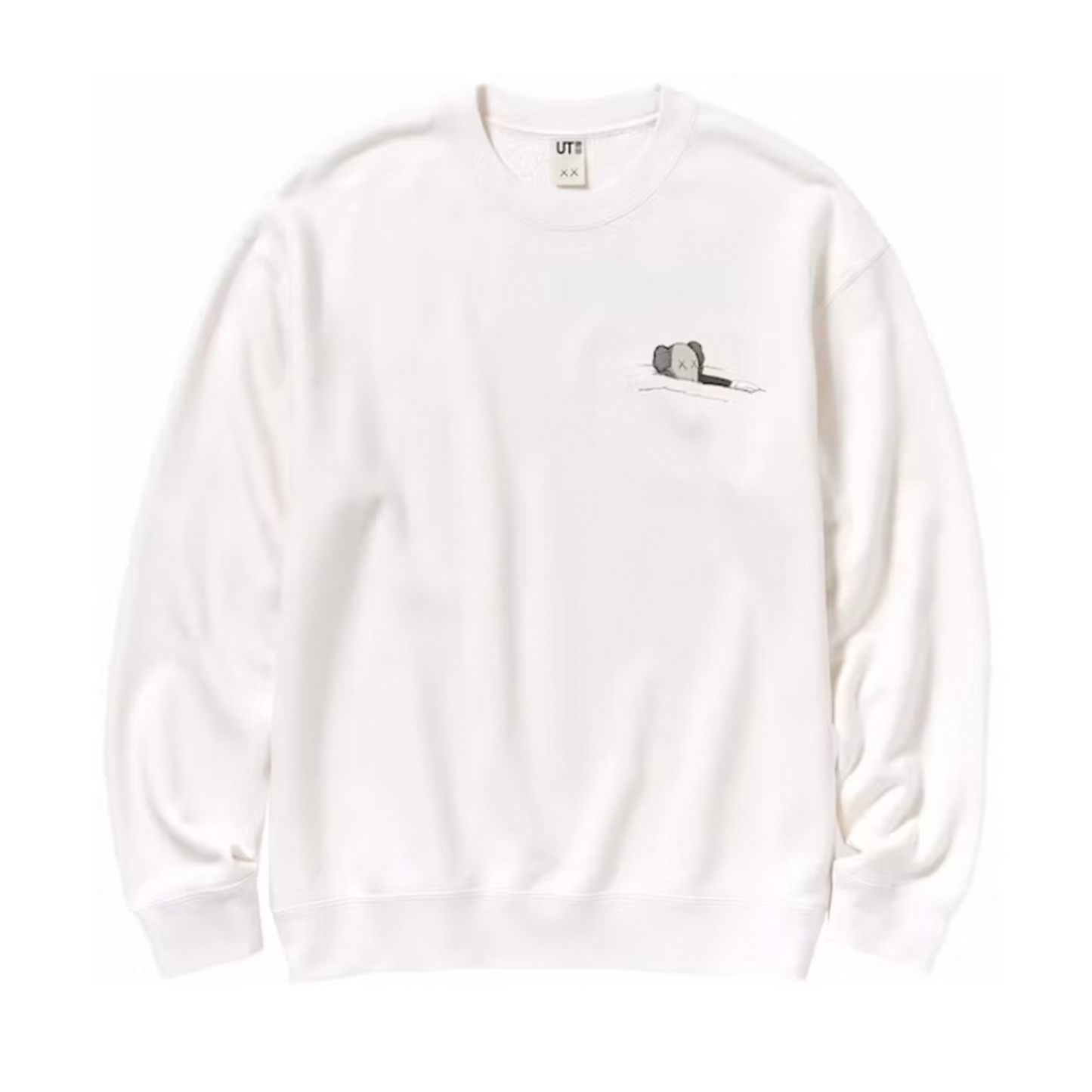 KAWS x Uniqlo Longsleeve Sweatshirt (US Sizing) Off White [USED] - XL (Used)