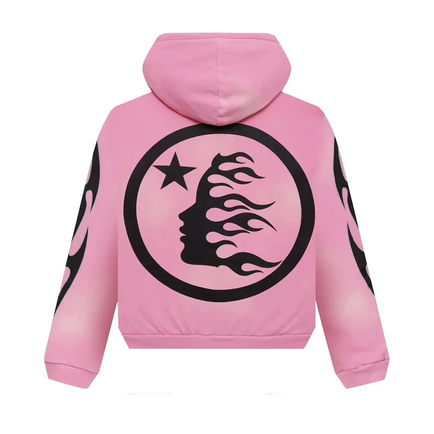 Hellstar Sports Flame Zip Up Hoodie [USED] - L (Used)