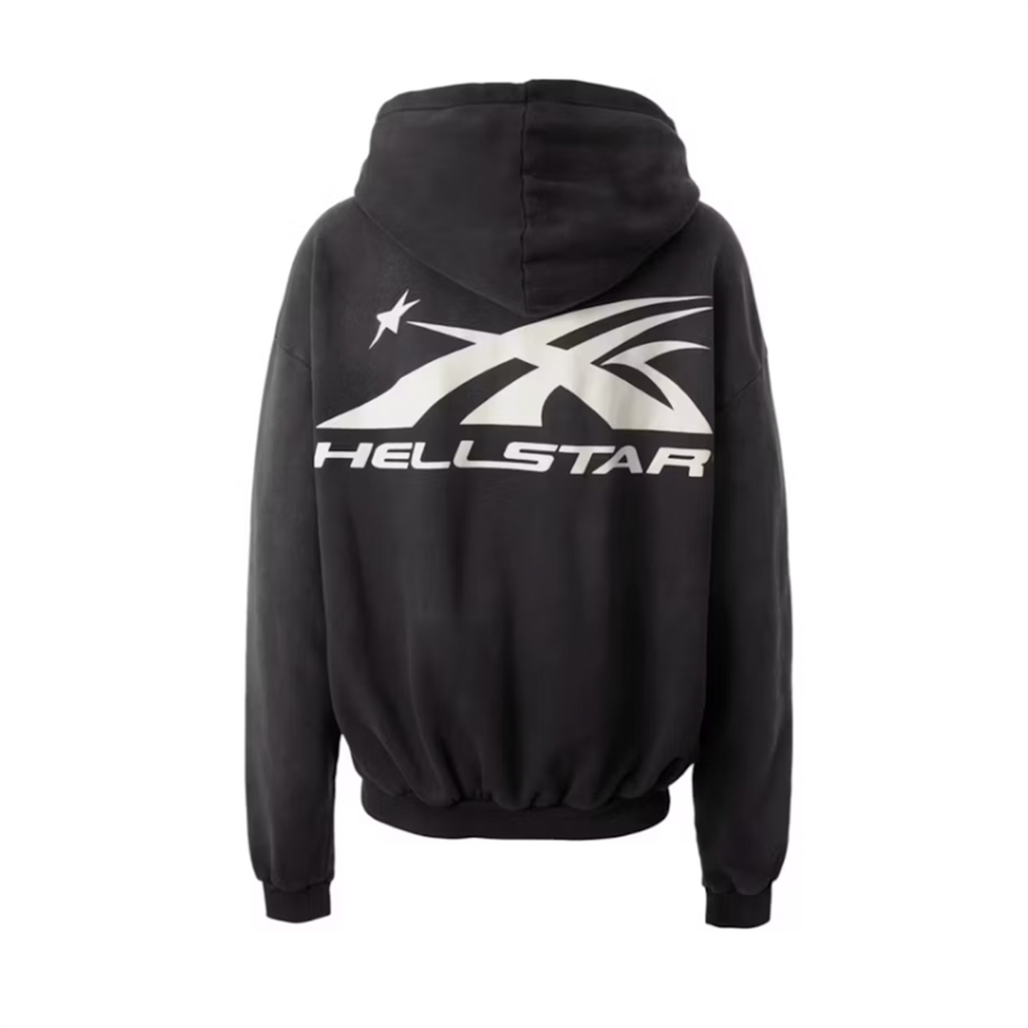 Hellstar HS Logo Zip-Up Hoodie Black