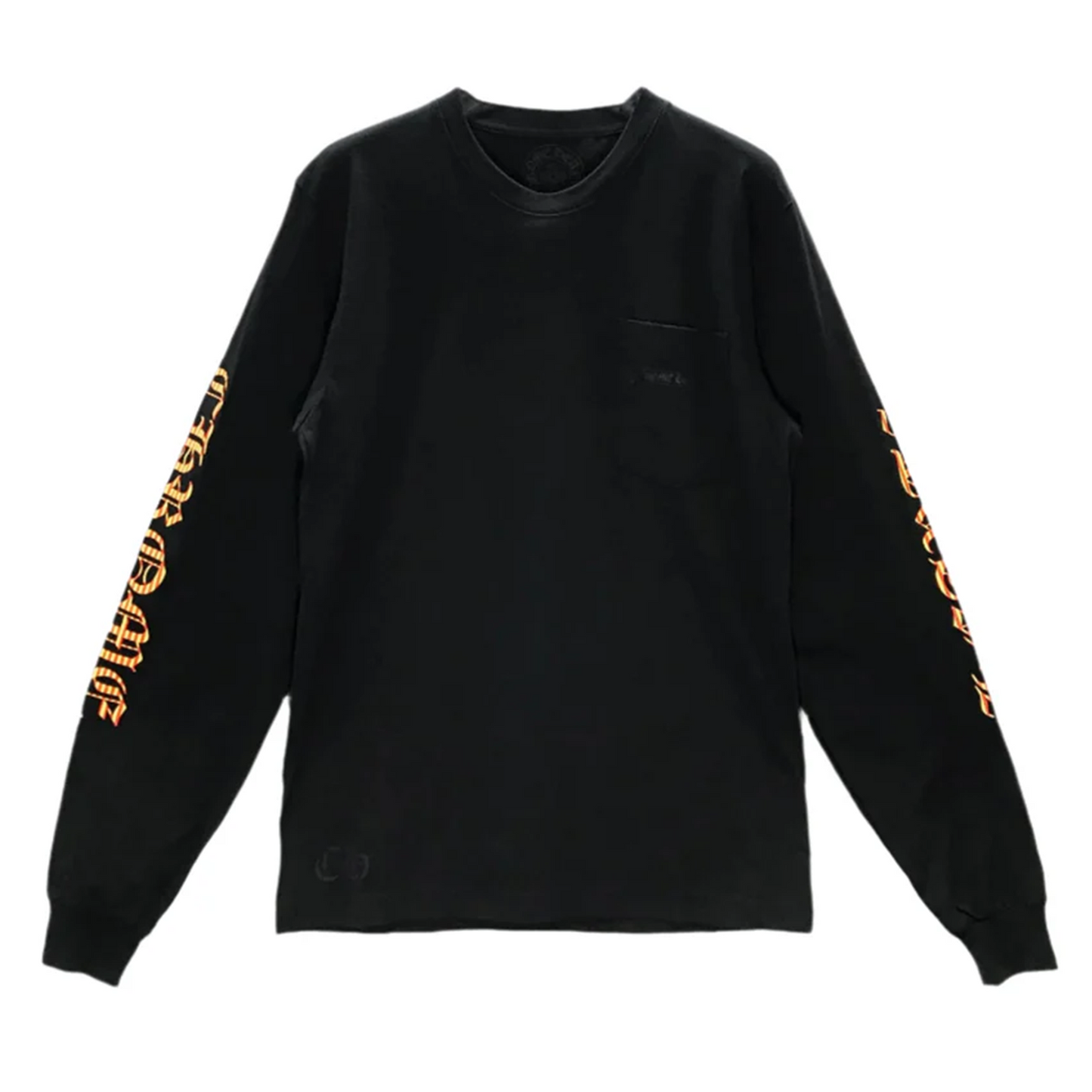 Chrome Hearts Yellow Dagger Script Logo Long Sleeve T-Shirt [USED] - S (Used)