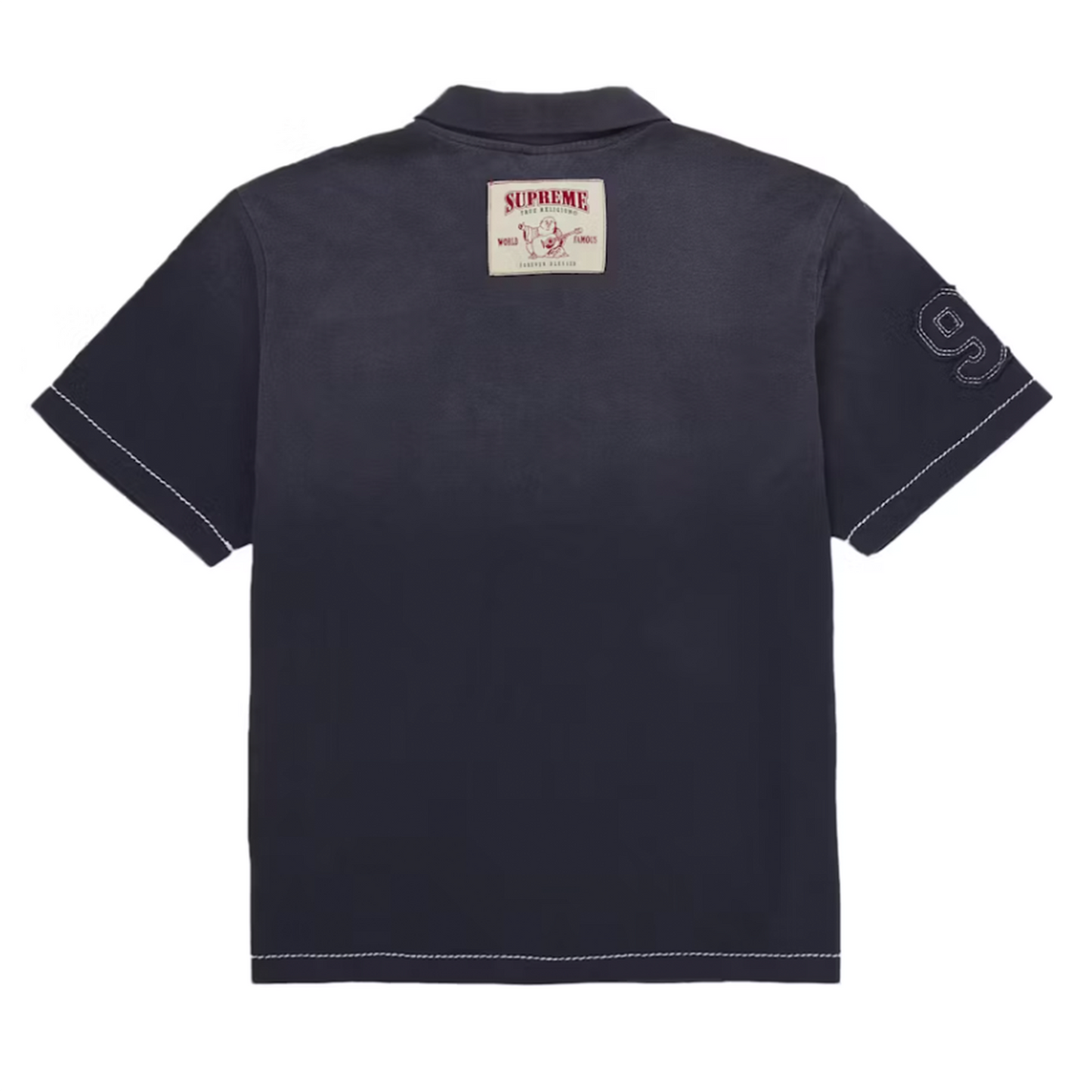 Supreme True Religion Applique Polo Navy