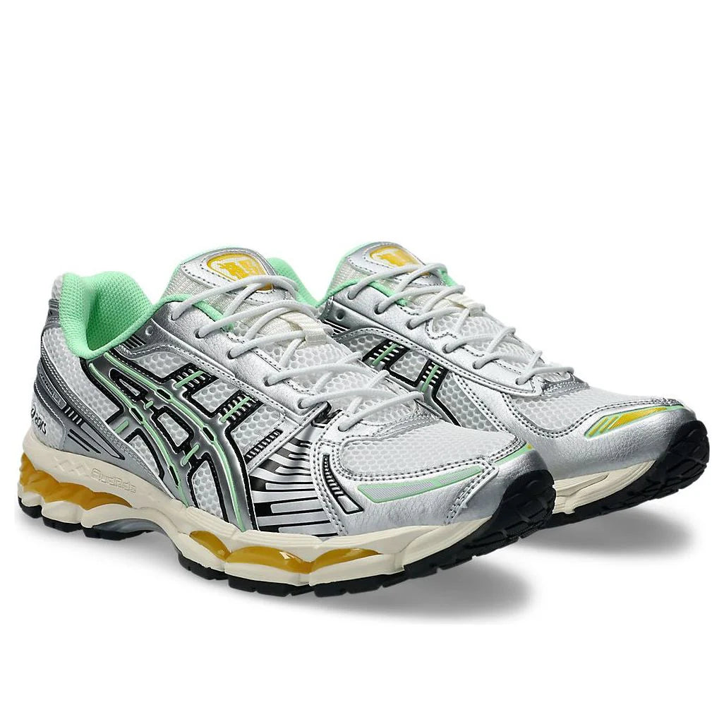 1203A827 100 ASICS Gel-Kayano 12.1 Silver Green Orange