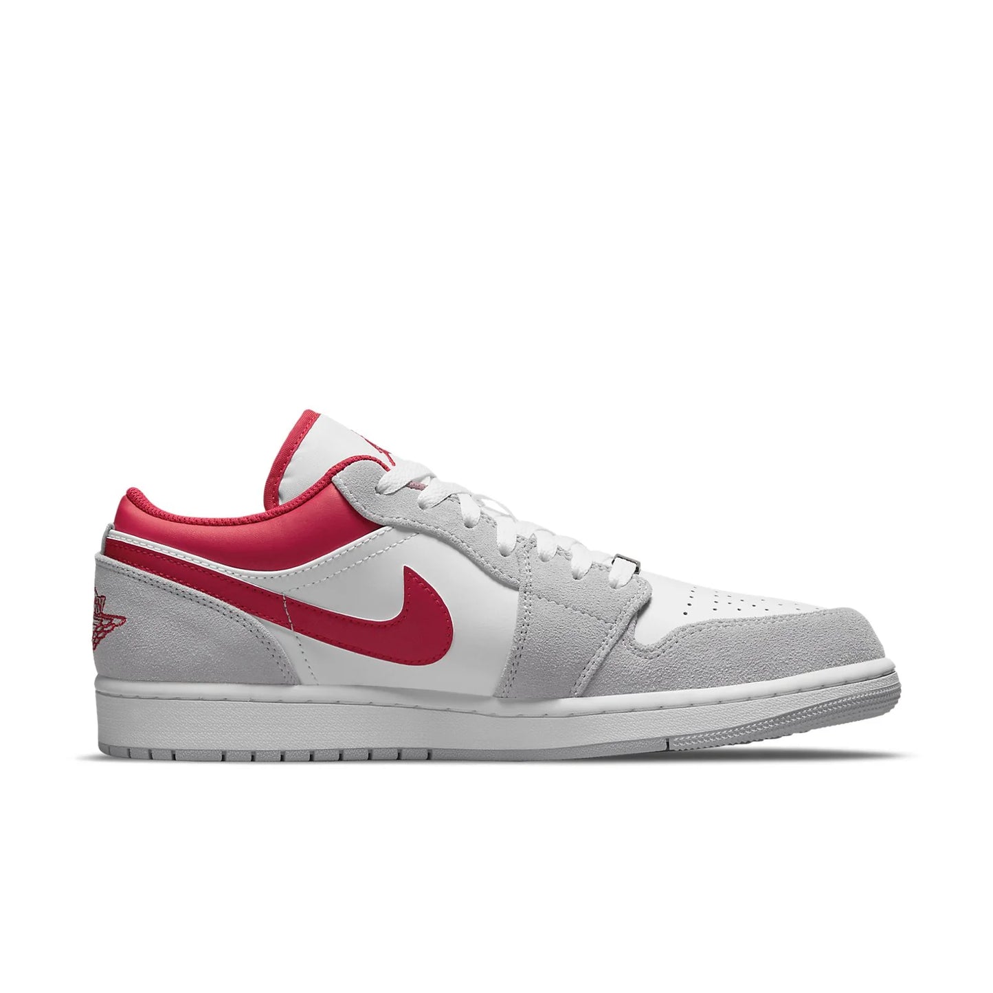 DC6991 016 Air Jordan 1 Low SE Light Smoke Grey Gym Red