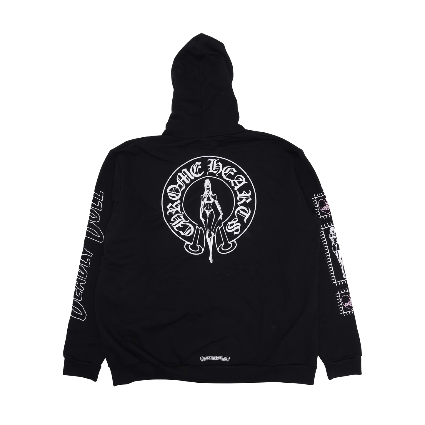 Chrome Hearts Deadly Doll Zip Up Hoodie Black Pink