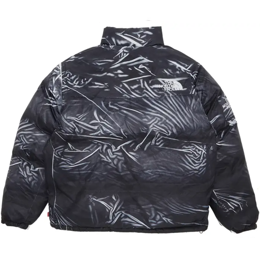 Supreme The North Face Printed Nuptse Trompe L'oeil Jacket Black