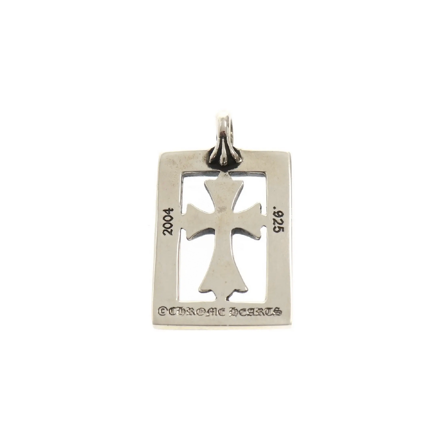 Chrome Hearts Framed Open Baby Fat Cross Pendant