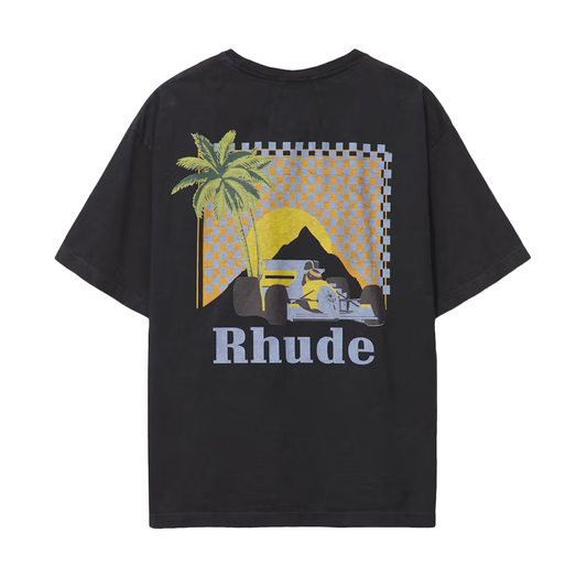 Rhude Moonlight Tropics Tee Vintage Black [USED] - XS (Used)