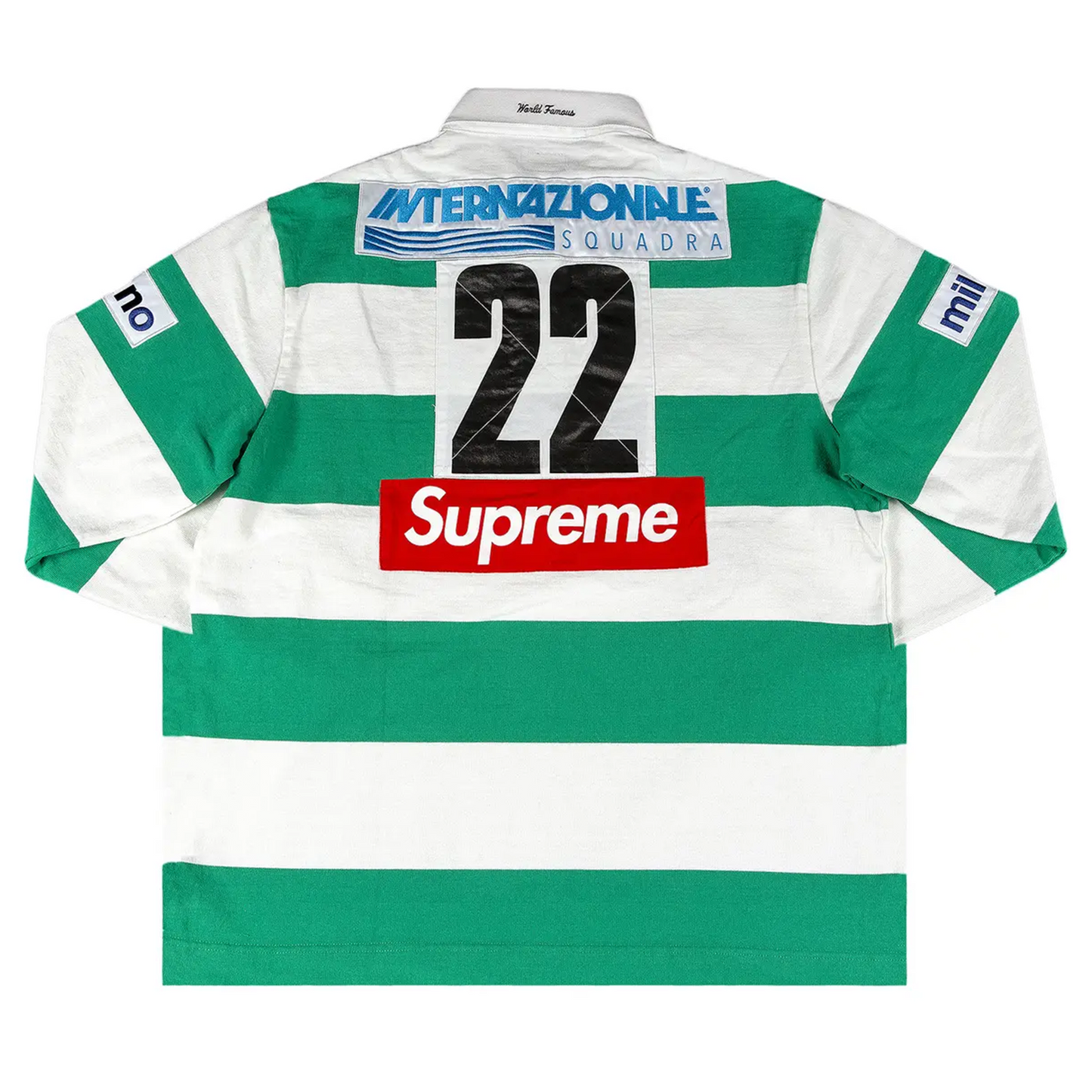 Supreme Stripe Rugby White [USED] - XL (Used)