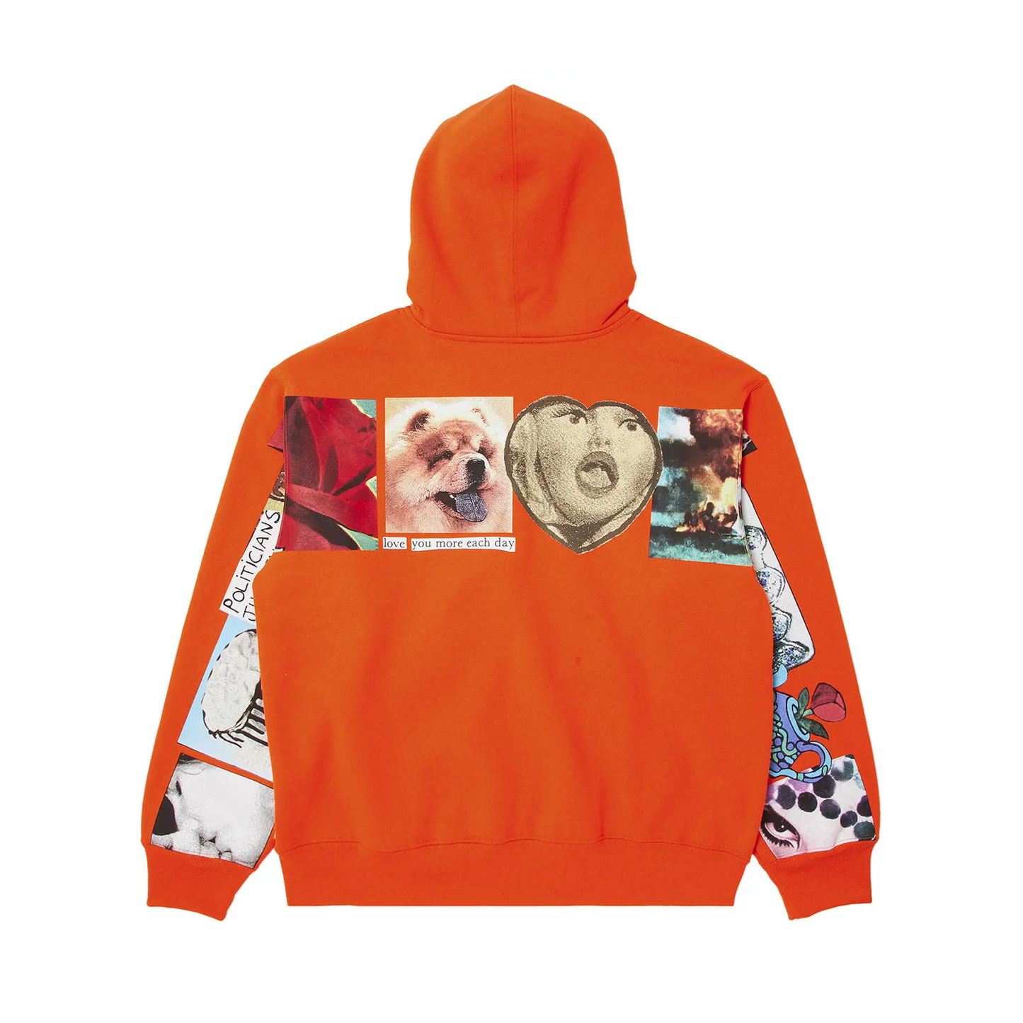 Supreme Spread Zip Up Hooded Sweatshirt 'Bright Orange'