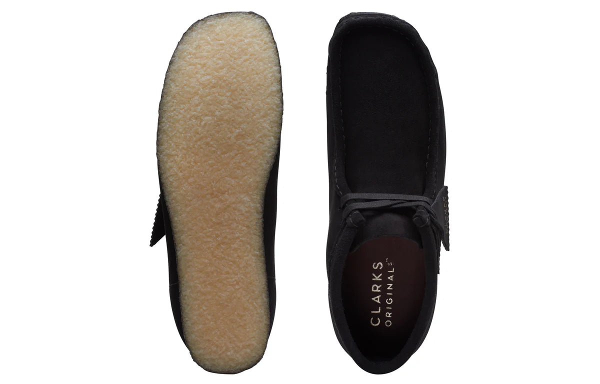 26155517 Clarks Originals Wallabee Boot Triple Black Suede
