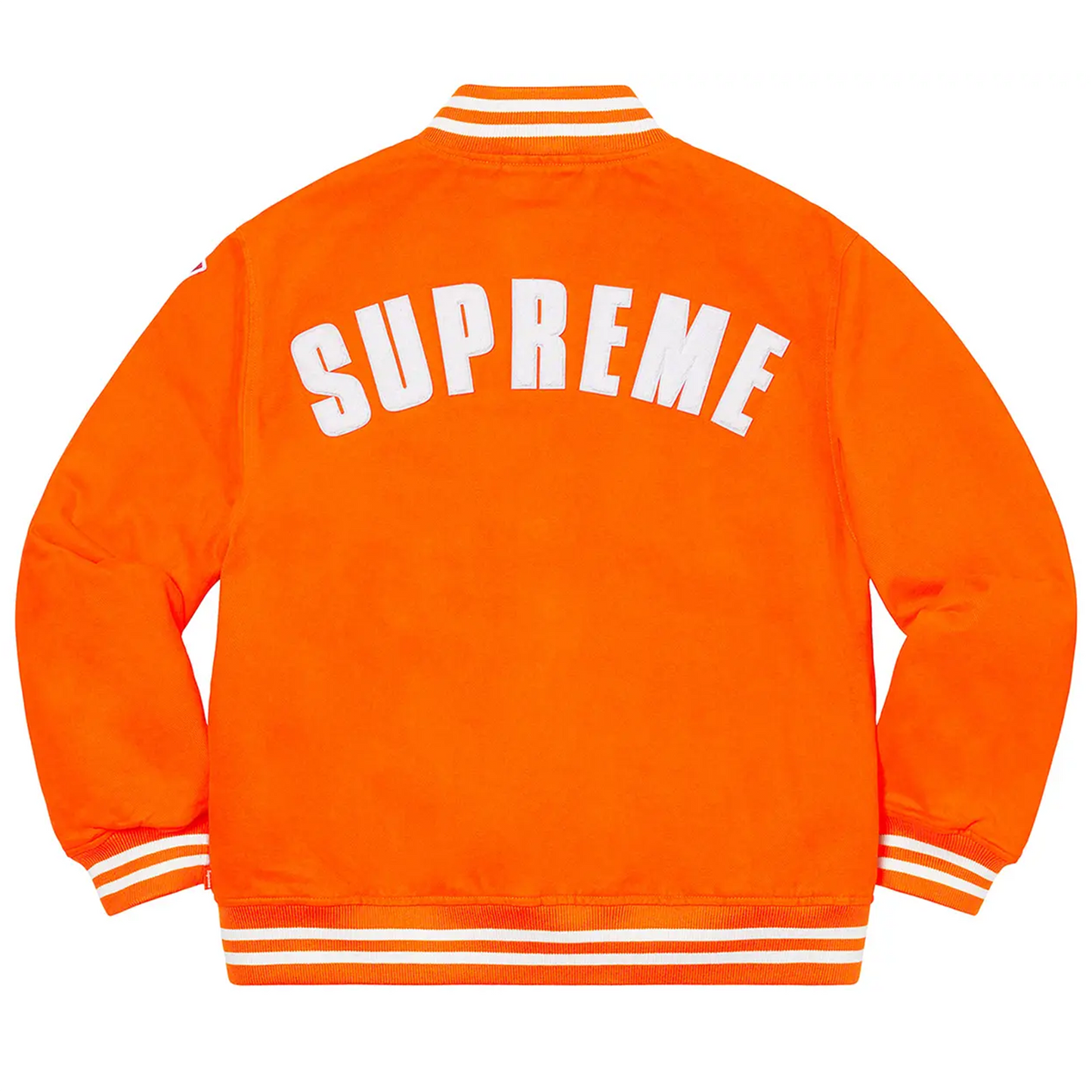 Supreme New Era MLB Varsity Jacket Orange